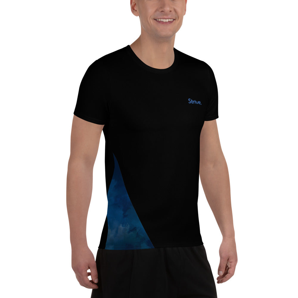 Dutch Steel Inside Performance Tee Right Side View Model from Strive sportswear