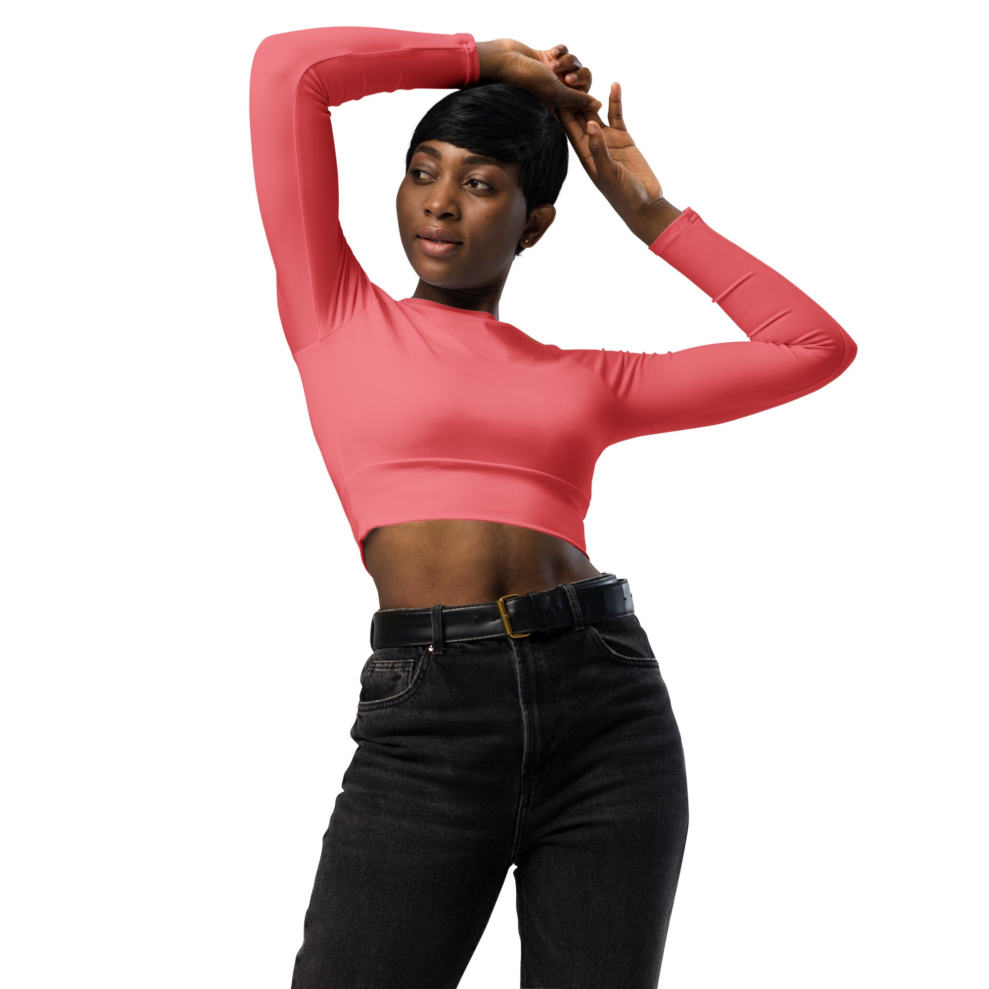 CoreFlex Cropped Long-Sleeve Pink