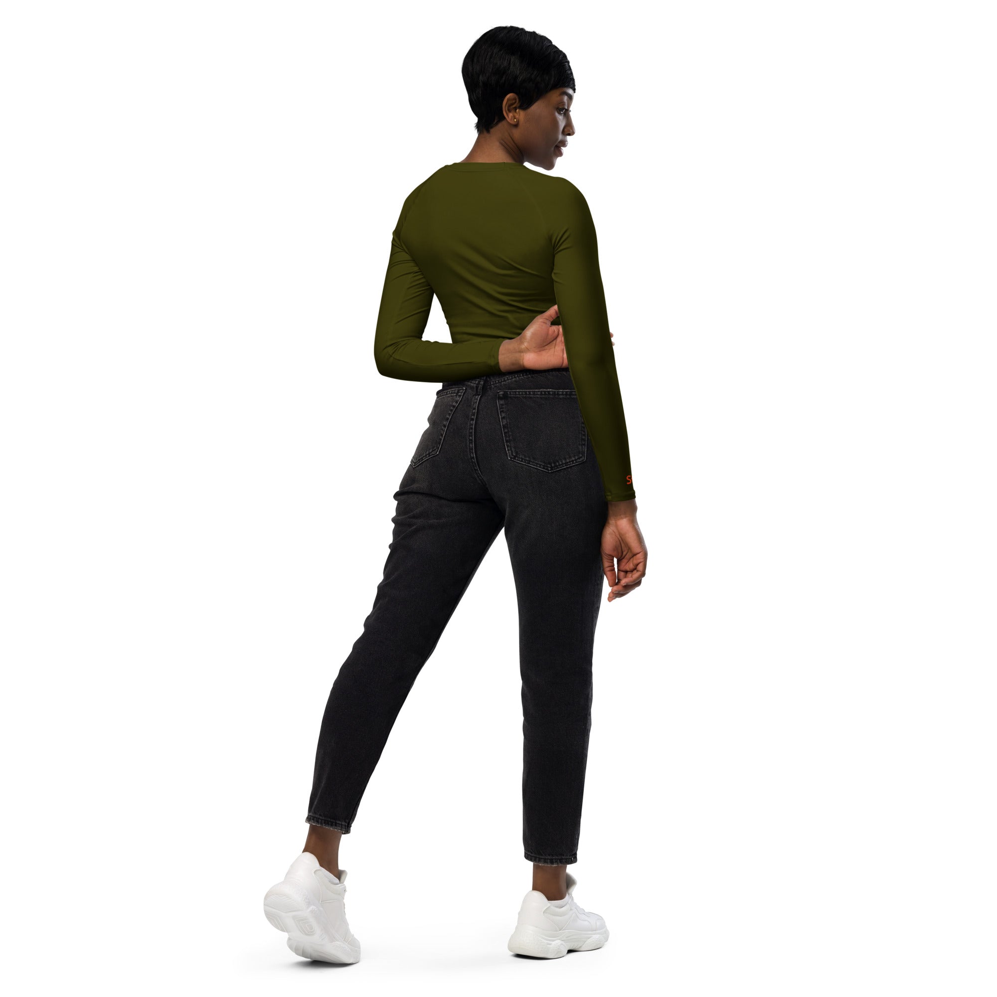 CoreFlex Cropped Long-Sleeve Green