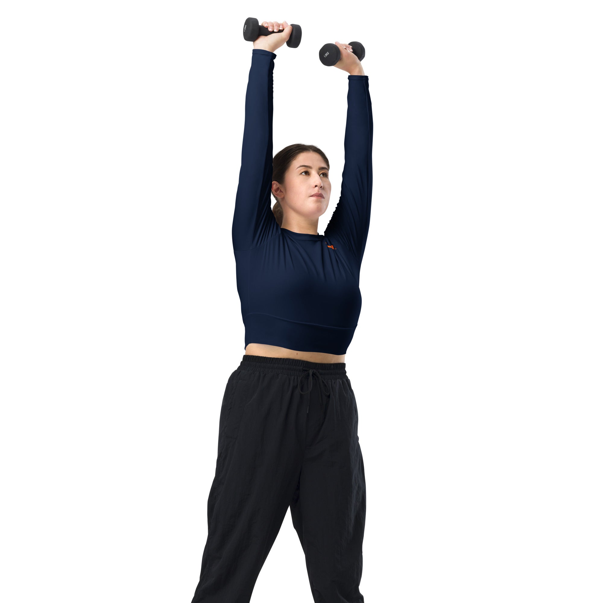 CoreFlex Cropped Long-Sleeve Blue