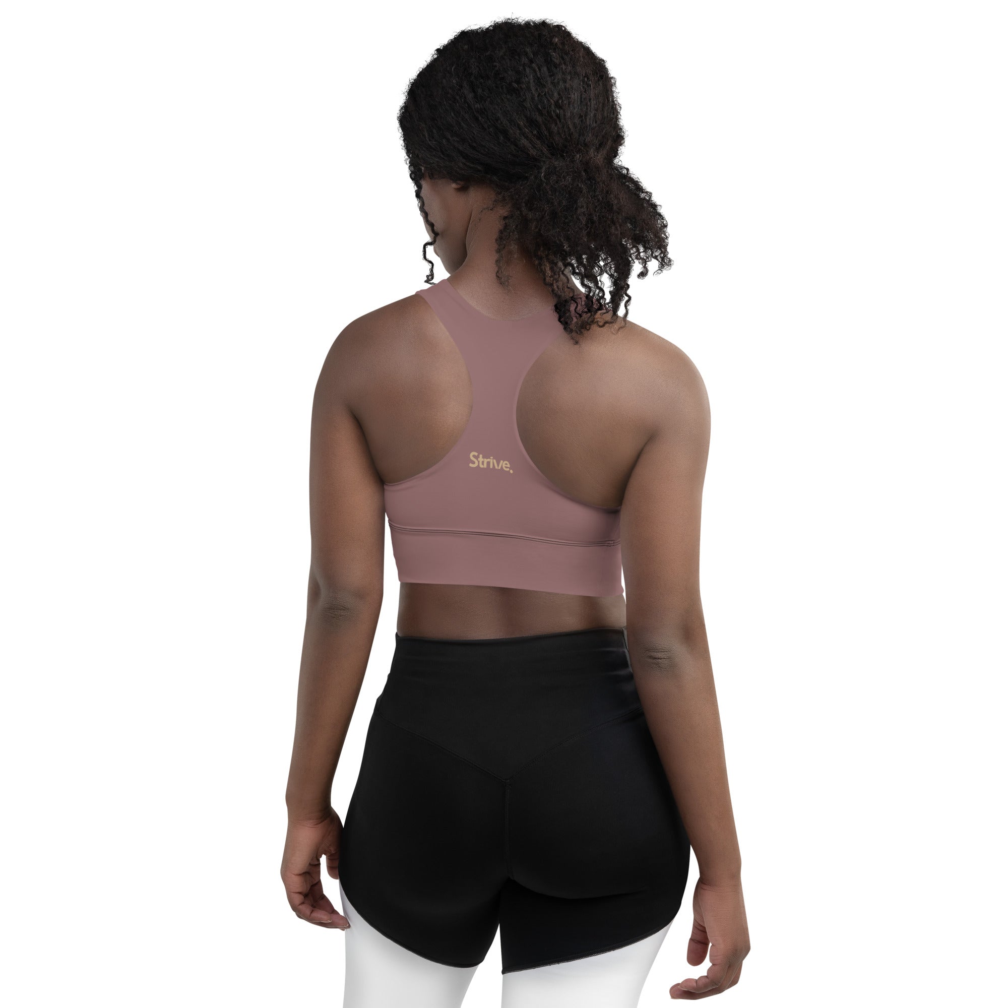 PowerStrap Longline Sports Bra Purple